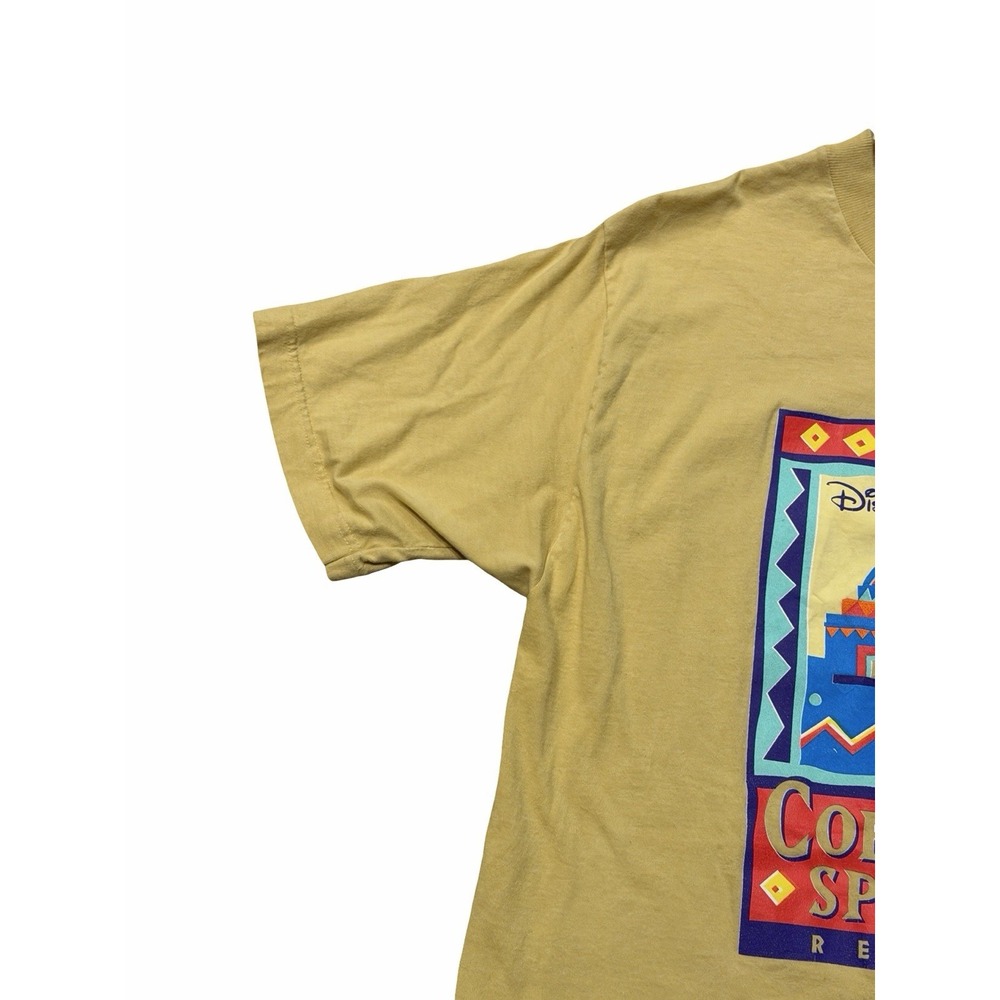 Disney Coronado Springs T Shirt Mens Large Vintage Graphic USA Yellow EUC - Picture 3 of 9